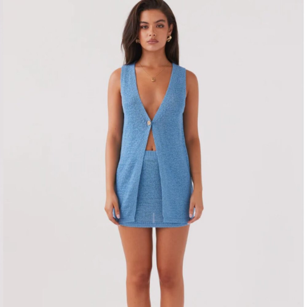 Peppermayo Exclusive - Capri Glow Knit Top - Azure